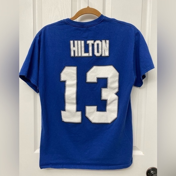 Indianapolis Colts Majestic Short Sleeve T-Shirt Hilton #13 Medium - Picture 2 of 11